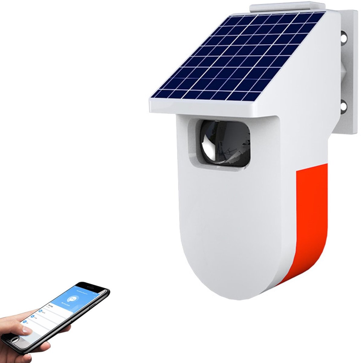 Solidchoice - Draadloze Solar Bewegingssensor Alarm voor Buiten