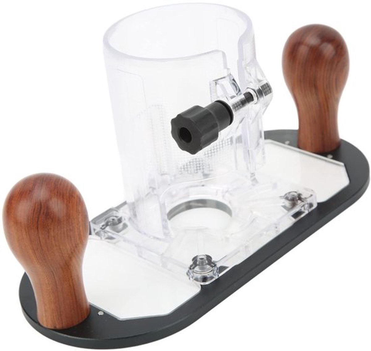 Diving Base - Verstelbare Routerbasis - Handsfree Accessoire - Zwart Aluminium - Professioneel Gereedschap - Perfect voor Precisiewerk -...