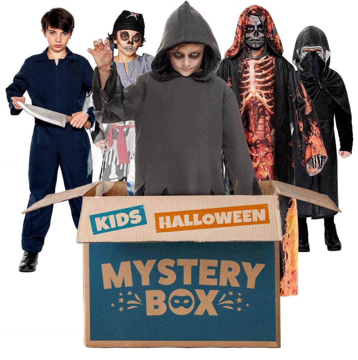 Mystery Box Halloween – 3 kostuums voor jongens