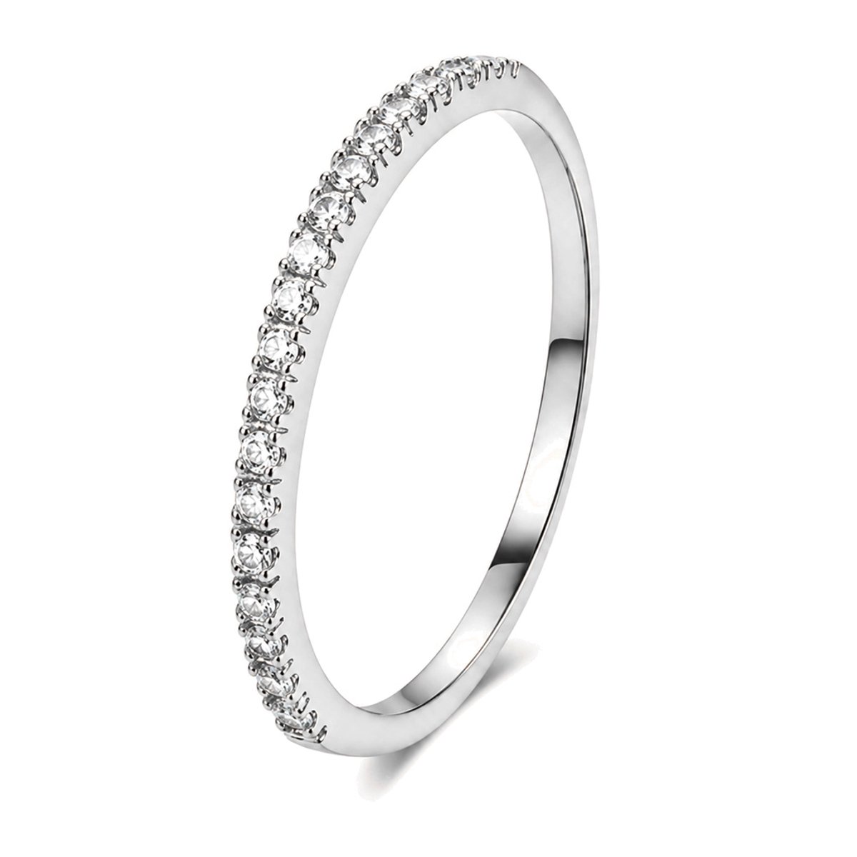 LGT JWLS - Dames ring - Zilver|Wit Metaal - Zirkonia