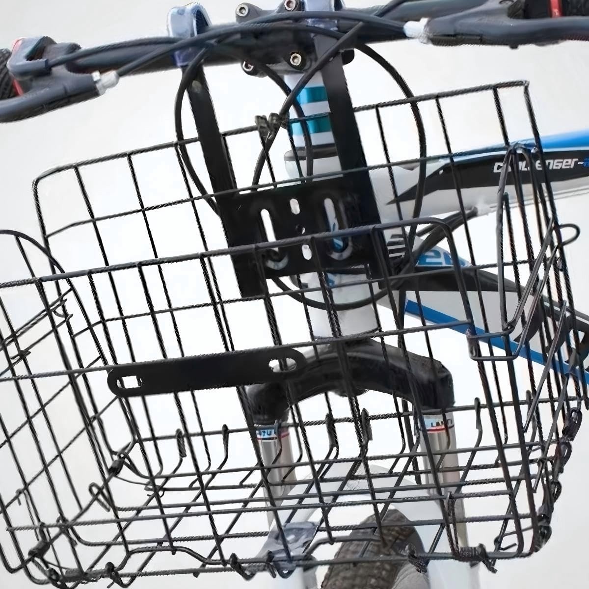 Fietsmand - Zwart - 32,5 x 20 x 22 cm - Opvouwbaar Metalen Netmand - Voor Fietsen