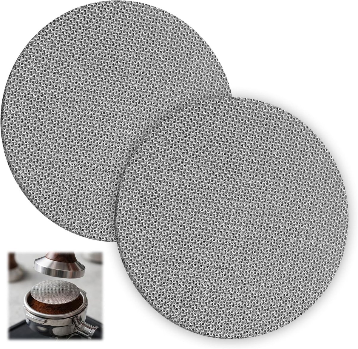 Puck Screen - Roestvrij Staal - 51 mm - Herbruikbaar Filter voor Koffie - Voor Koffieliefhebbers