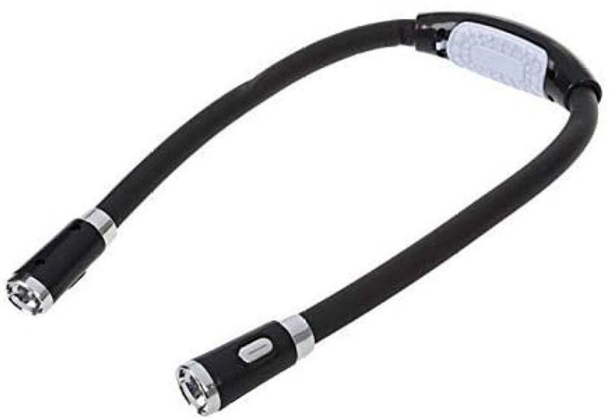 GELLDG Leeslamp van 60cm - Flexibele LED Leeslamp voor Breien en Haken - Comfortabele Draagbare Halslamp - Geschikt voor Langdurig Lezen en Handwerken - Gemaakt van ABS Materiaal