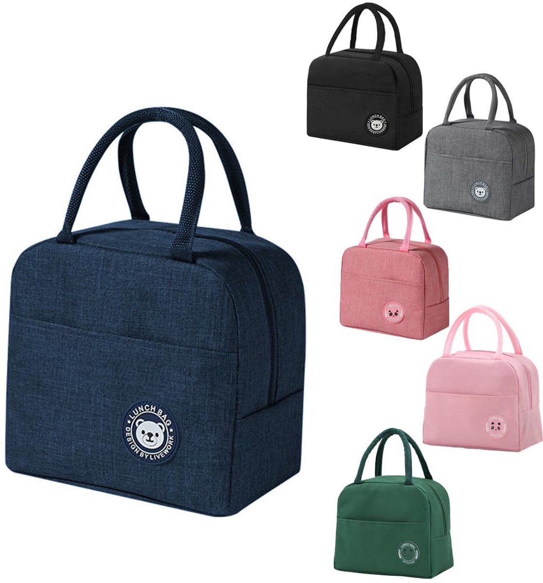 Isolerende Koeltas 6L - Blau - Flessen- en Lunchtas voor Werk, School en Picknick