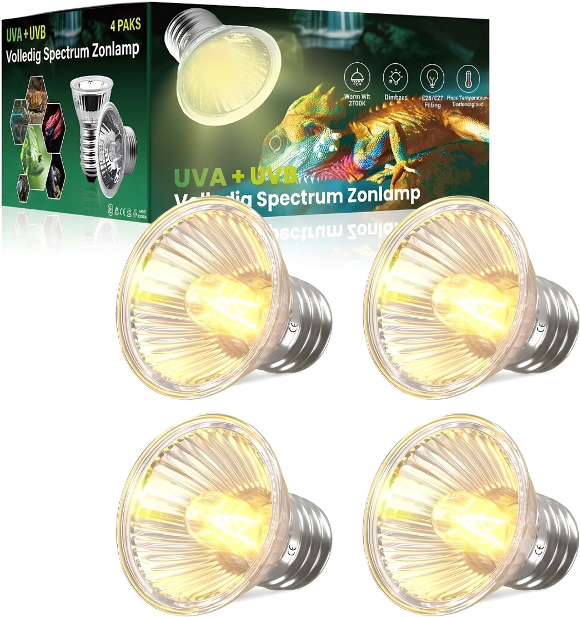 LNMsolutions® Warmtelamp - Warmtelampen - Infraroodlamp - Zilver - 5cm x 5cm x 5cm