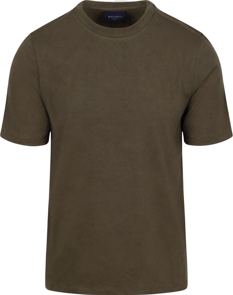 Suitable Respect T-shirt Tim Olive - Maat M - Heren - Casual T-shirts