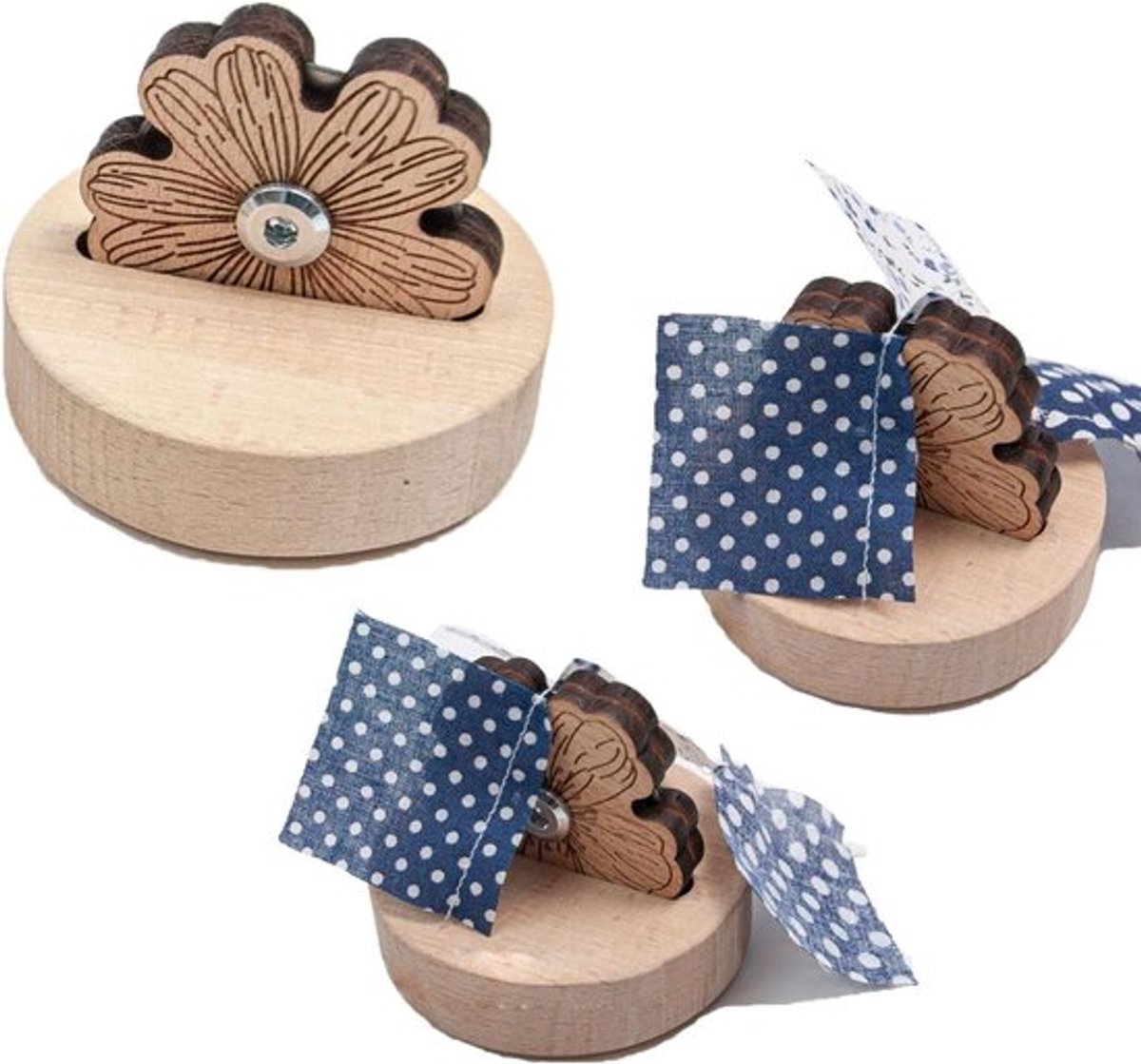 Snijmachine voor Stof - Garens - Nauwkeurig Snijden - Draad Snijder - Naaiaccessoire - Geschikt voor Quilters - Houten Design met Bloemenpatroon - Voor Naaien