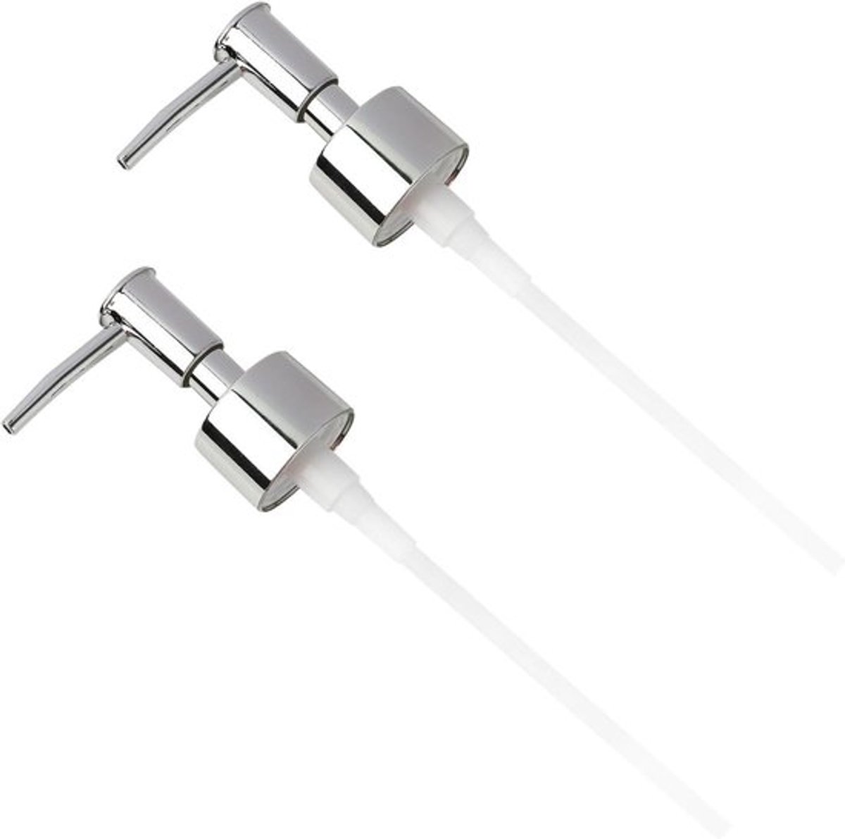 Roestvrijstalen Zeep-emulsiedispenser 2 Stuks, Reserve Dispenser 28mm, Hoogwaardig Geborsteld Oppervlak, Compatibel met Kunststof, Glas en Keramiek