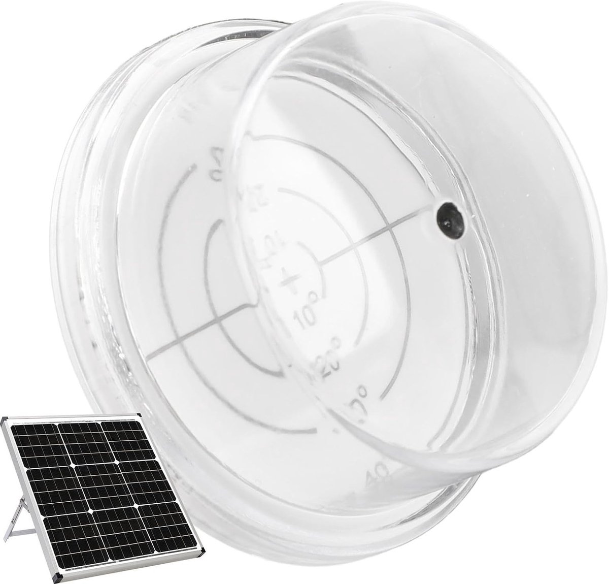 Zonnetracker - Paneel Hoekmeter - Zonneopbrengst Maximaliseren - Gereedschapsloze Montage - Compact Opvouwbaar - Zwart