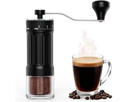 Handmatige Koffiemolen - Koffie Molen - Koffie Zetten - 40 Maal Instellingen - 30 g Capaciteit - Zwart