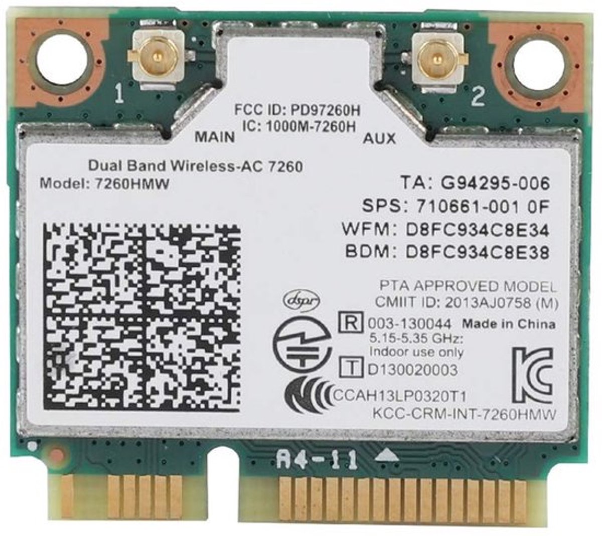 Mini dual-band netwerkkaart draadloos WiFi