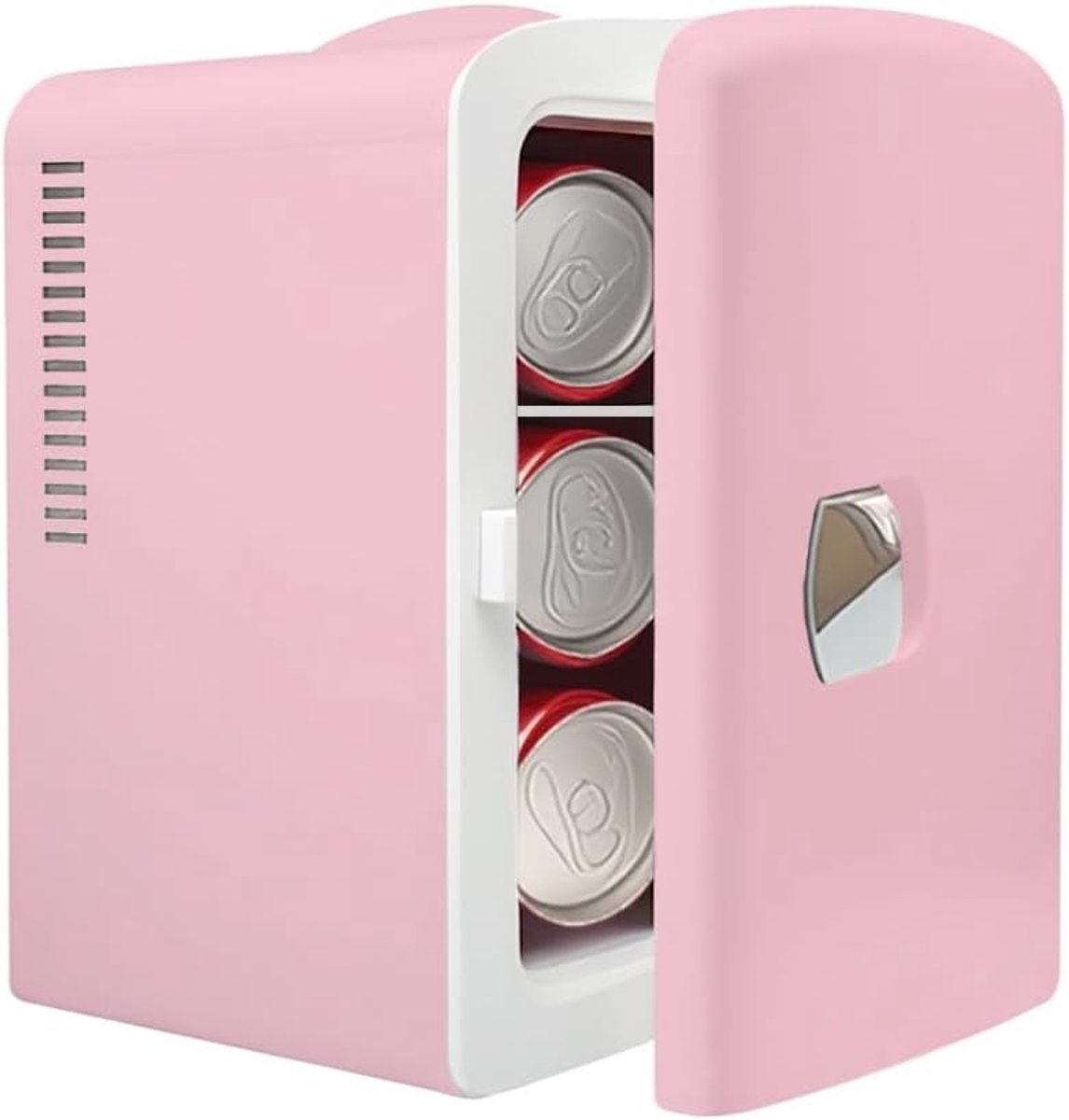 Draagbare Koelbox - Roze - Inhoud van 4 liter - Voor Drankjes en Snacks - Voor Kantoor en Studenten