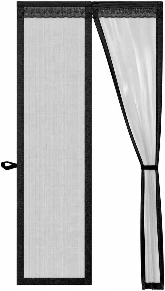 Deurgordijn - Glasvezel - Magnetisch Zelfsluitend - Eenvoudige Installatie - Voor Deuren