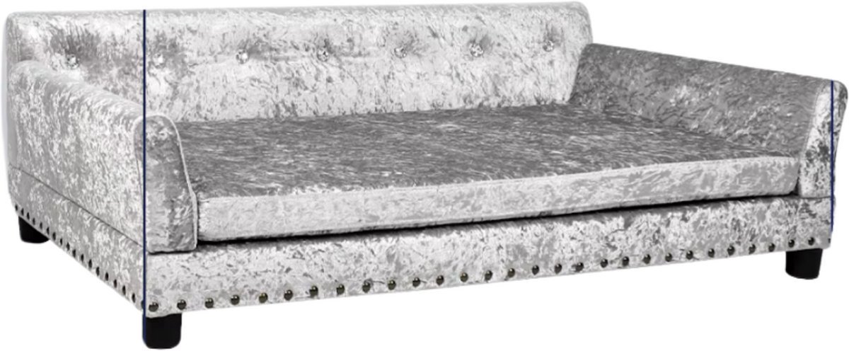 Saphly Huisdierenbed 93cm - Hondenbed, Hondensofa op poten en Hondenzetel - Voor Dagelijks Gebruik, Thuis en Professioneel Gebruik grey