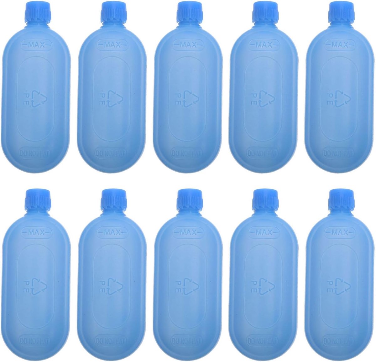 Herbruikbare Koelblokken - Vrieselementen Set - Verkoeling Binnen Buiten - Directe Koudeafgifte - 10 Stuks - Blauw