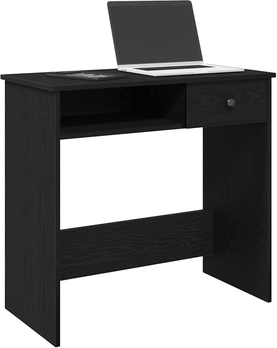 Bureau - Werktafel - Thuiswerken - Veel opbergruimte - 80 x 40 cm - Zwart