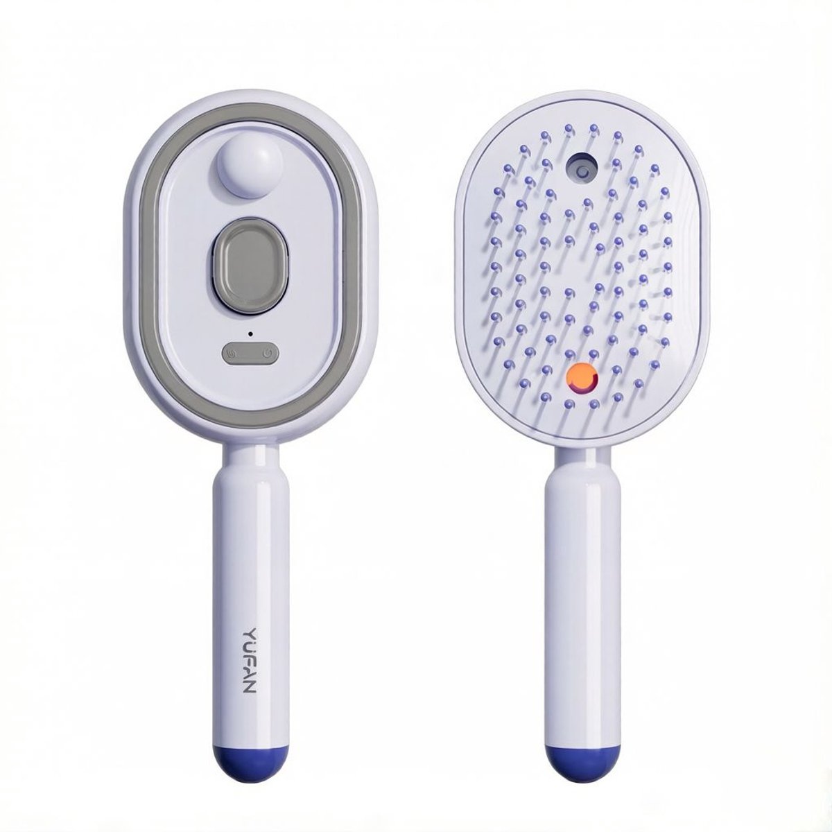 Elektrische Haarborstel met Verneveling – Oplaadbaar via USB – Anti-klit – Massageborstel – Voor Droog en Nat Haar