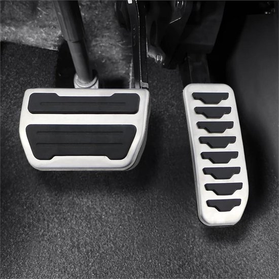 Pedaalhoezen Set - Auto Interieur - Veilig Rijden - Verhoogde Grip - Roestvrij Staal - Metaal — afbeelding 2