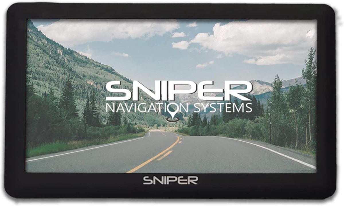 Navigatiesysteem Camper - GPS Voertuig - Reizen Europa - Kaarten Zonder Kosten - 7 Inch Scherm - Zwart