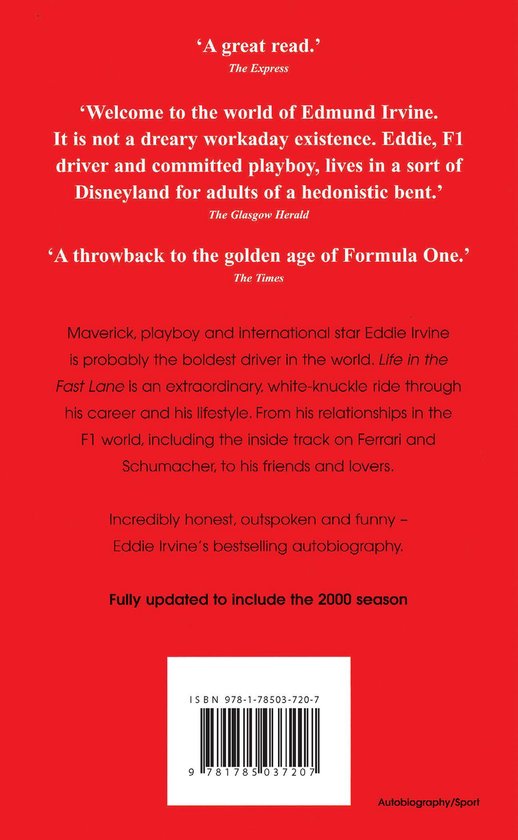 Eddie Irvine: Life In The Fast Lane van Virgin — afbeelding 2