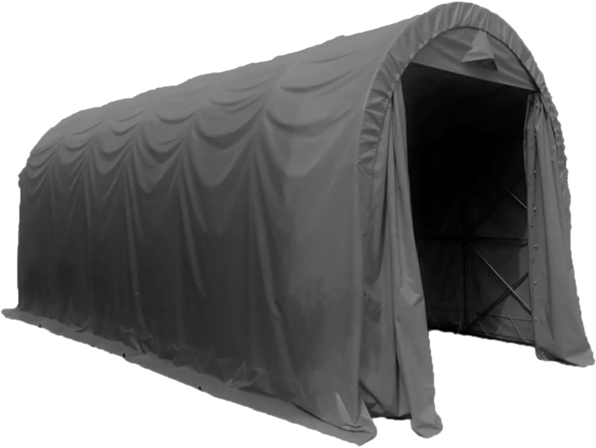 Fornorth Garagetent 4x8m, donkergrijs