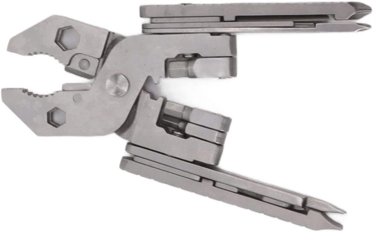Multitooltang - Gereedschap Kaart - Klussen en reparaties - Gietstalen constructie - Compact formaat - Grijs