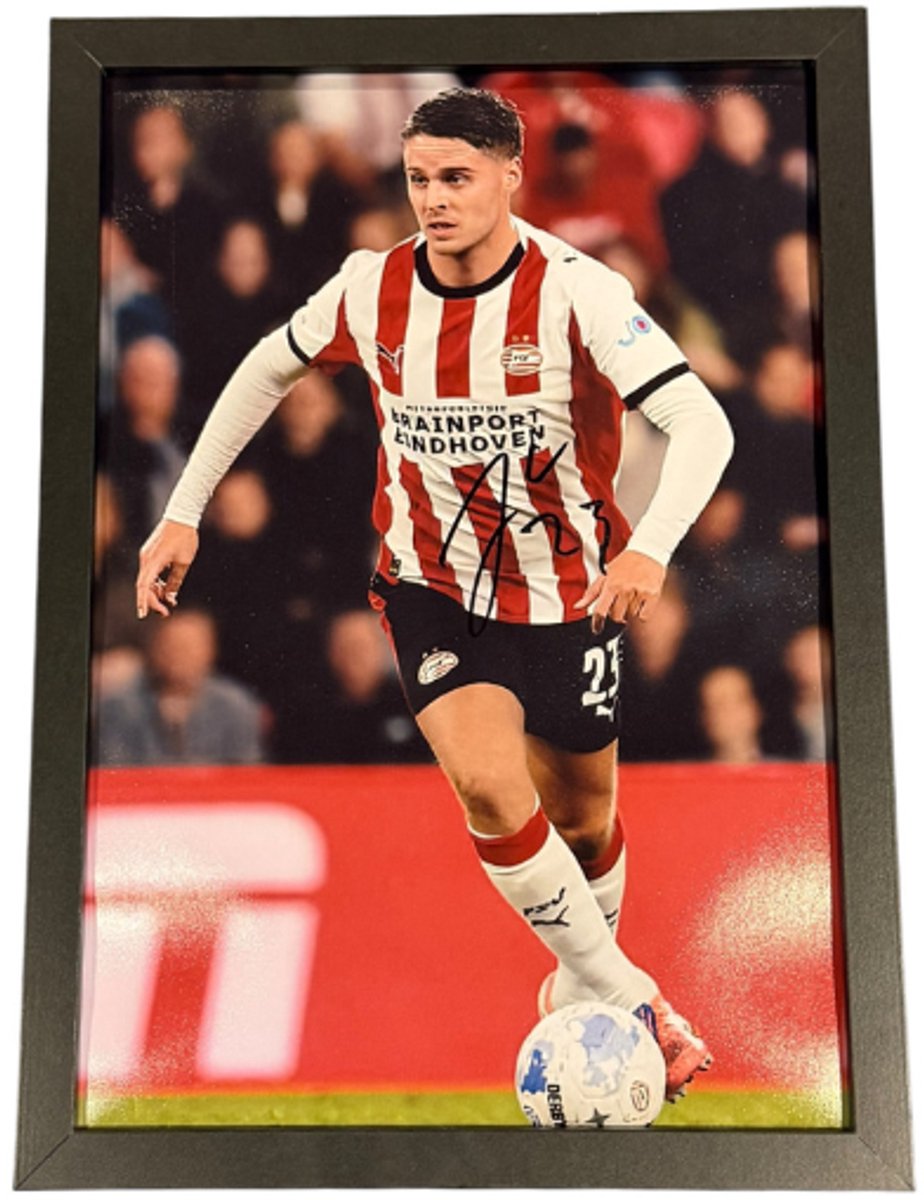 Joey Veerman gesigneerd PSV Actie Foto