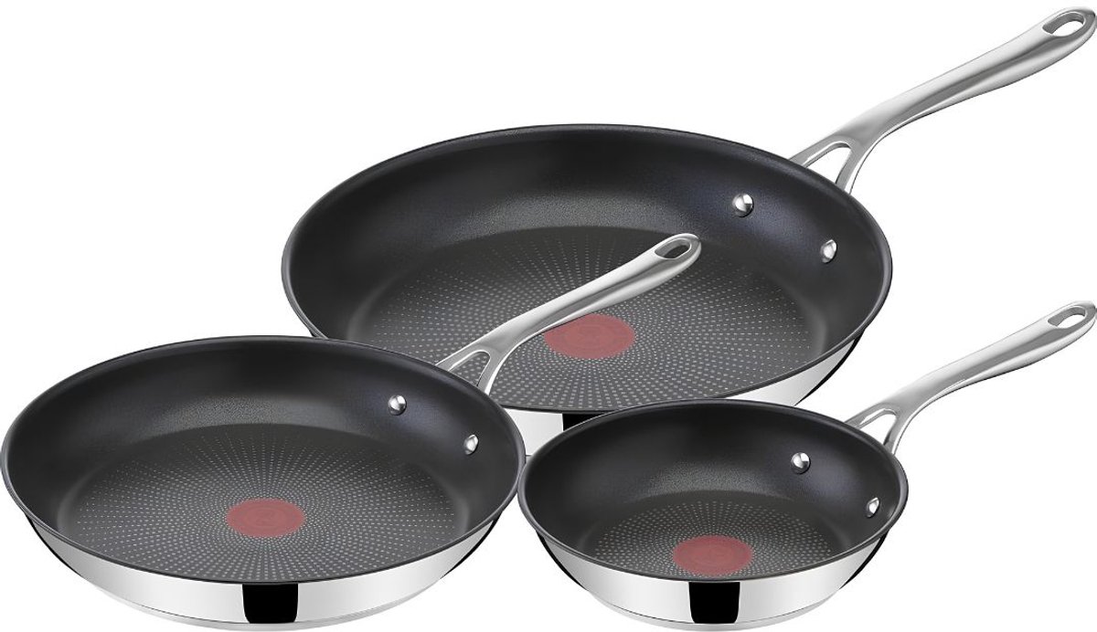 SP® Pannenset - 3 Stuks Pannen - Pannenset Inductie - Zwart - 60cm x 38cm x 15cm