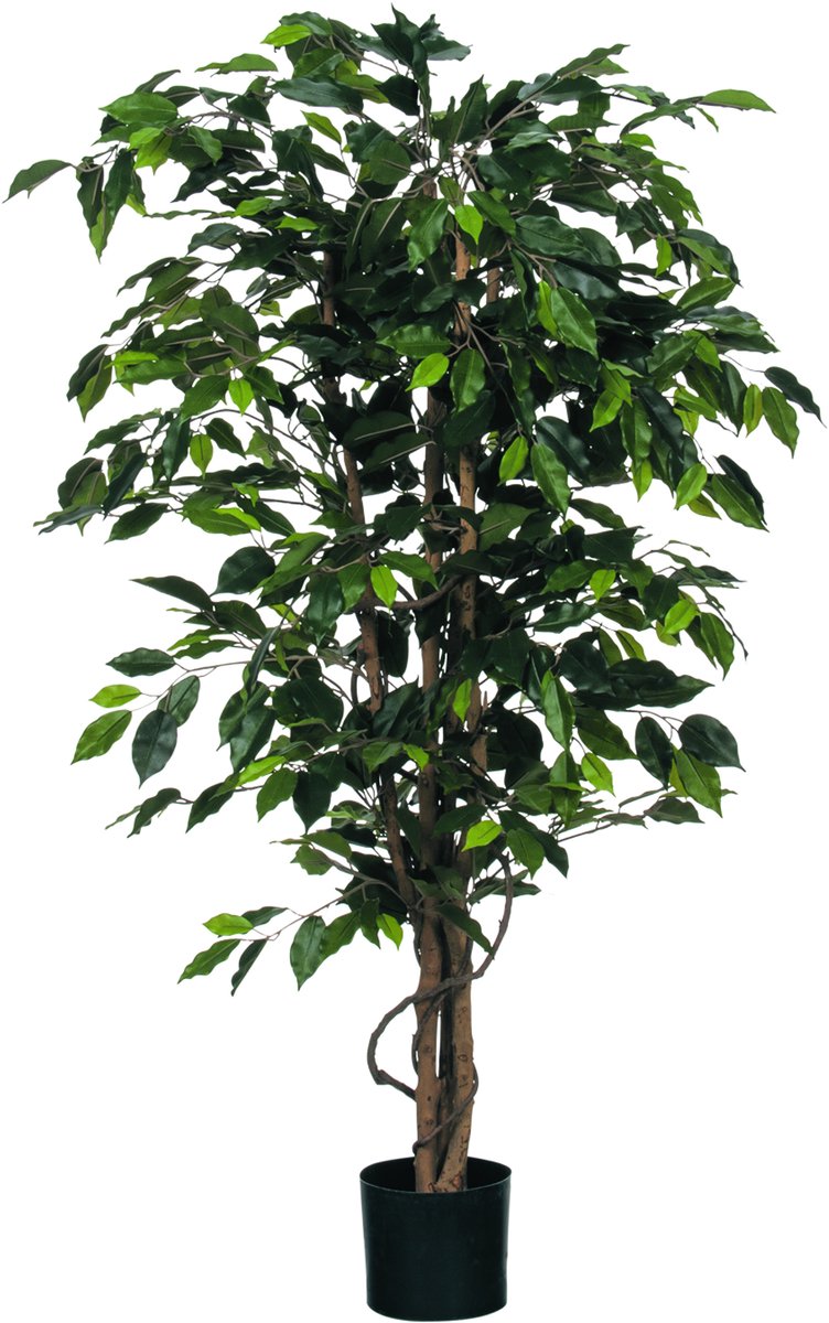 Mica Decorations Kunstplant mica ficus groen in pot | 2 stuks