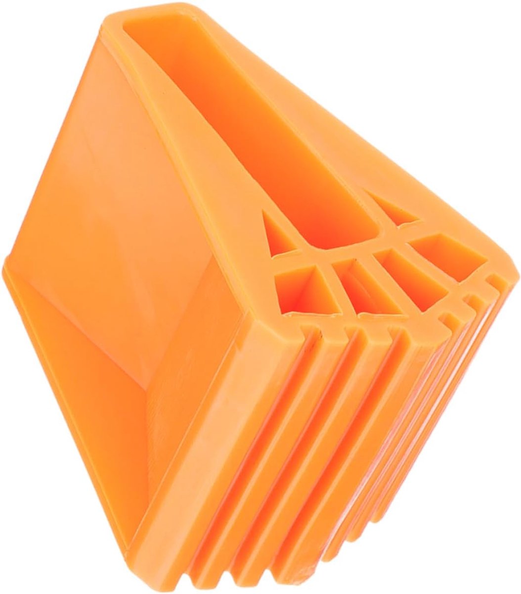 Ladder Rubber Beschermers - Antislip Voetjes - Vloeren Beschermen - Verbeterde Stabiliteit - 9.3x6.4x6.3 cm - Oranje