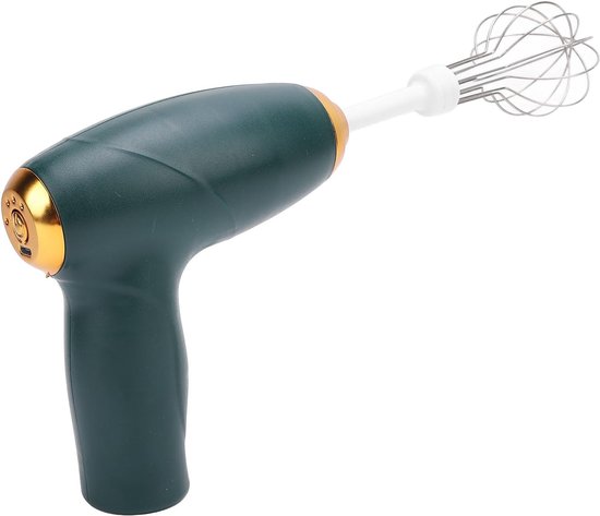 Draadloze Handmixer - Elektrische Garde - Thuis Bakken - USB Oplaadbaar - Compact Formaat - Groen — afbeelding 3