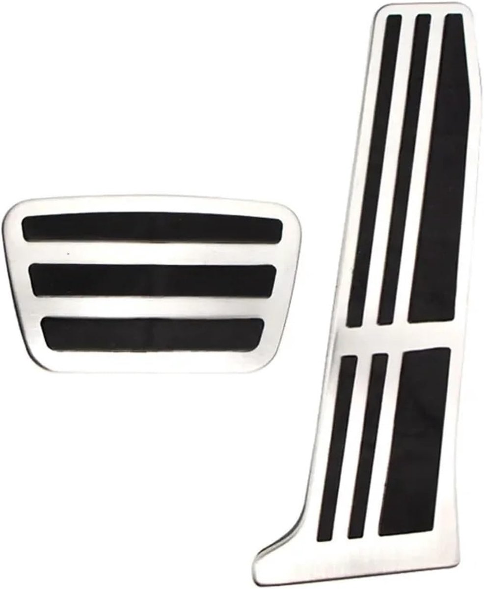 Pedaal Covers - Auto Accessoires - Veiliger Rijden - Antislip Ontwerp - 2 Stuks - Zilver Zwart