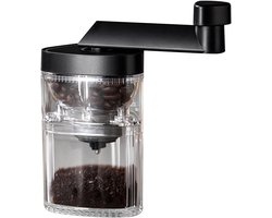 Handmatige Koffiemolen - Reis Molen - Verse Koffie Zetten - Verstelbare Maalgraad - 15 cm Hoog - Zwart