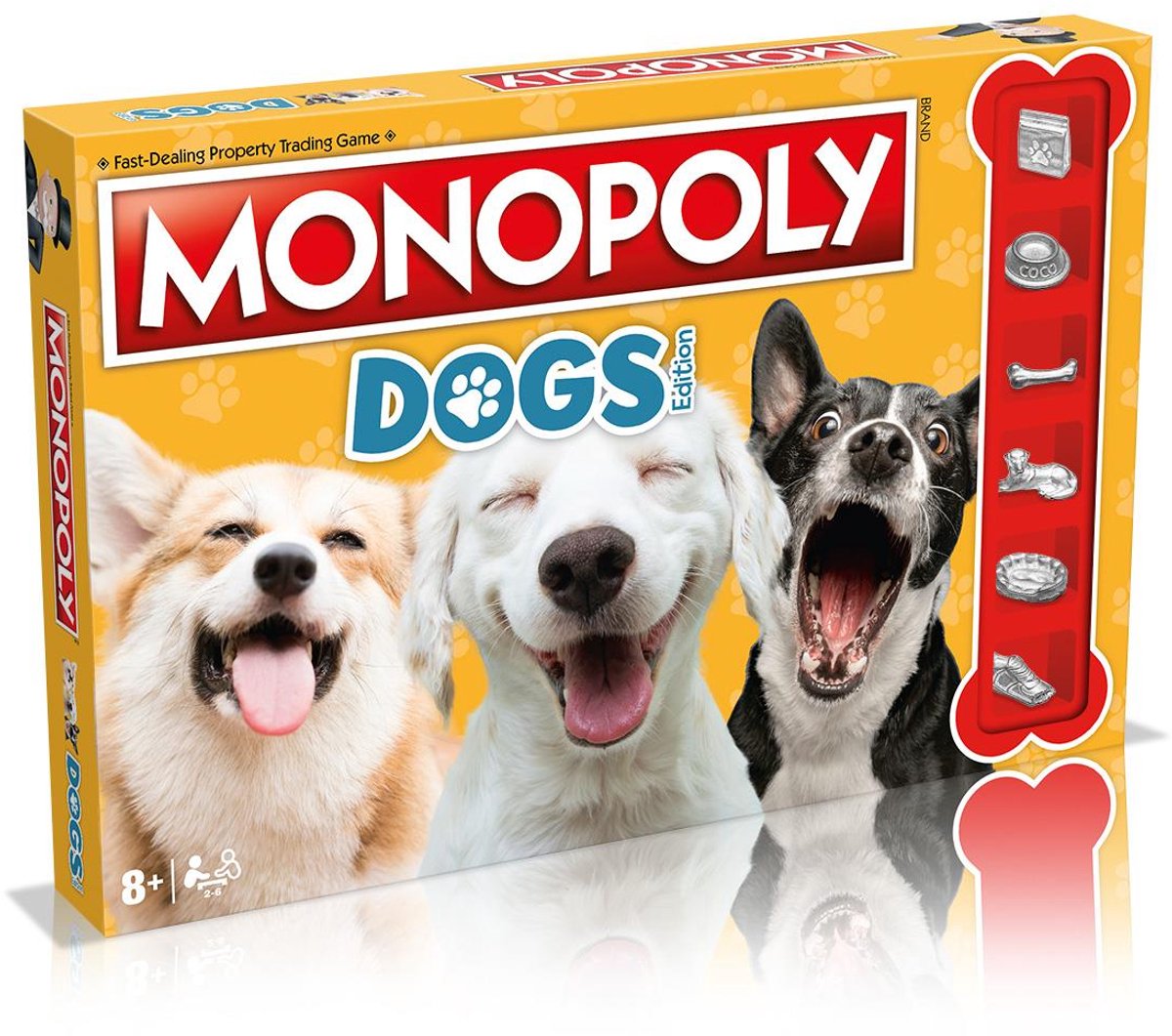 Asmodee bordspel Monopoly Dogs honden editie gezelschapsspel.
