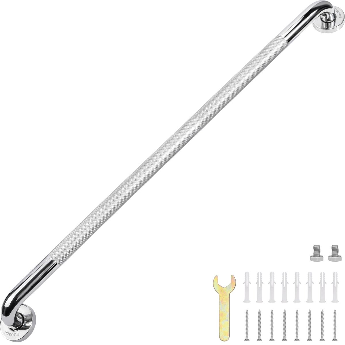 Handgreep badkamer 100cm - SUS304 RVS antislip - veilig voor senioren - eenvoudig te bevestigen - ShopVlot
