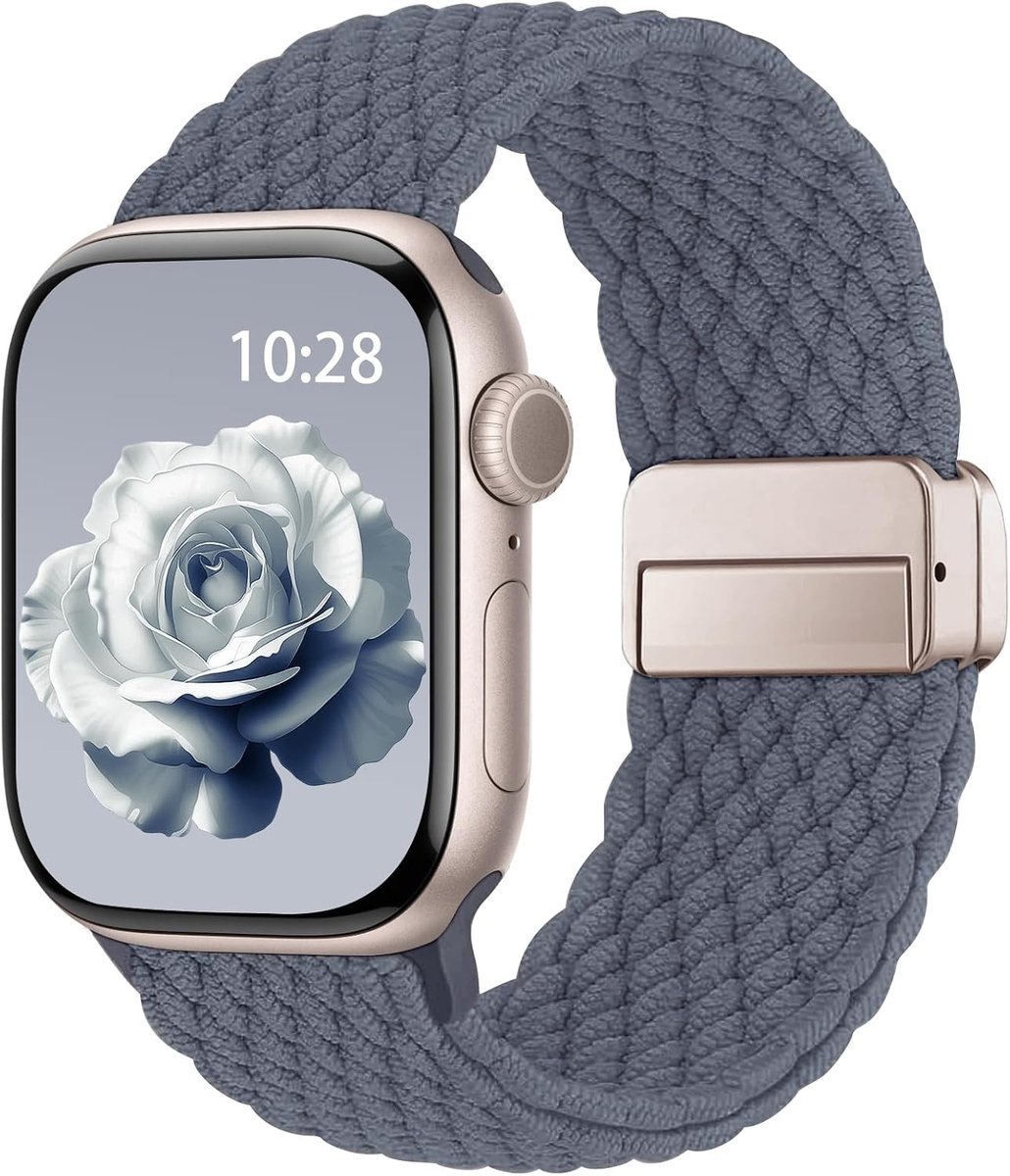 Horloge band 38mm-49mm - gevlochten nylon - unisex - comfortabel voor dagelijks gebruik - ShopVlot