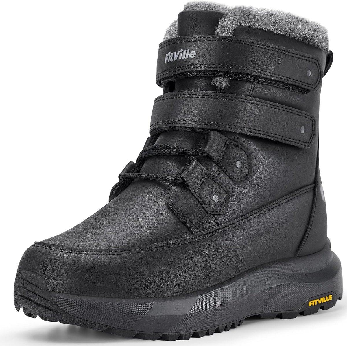 Dames sneeuwlaarzen extra breed - warme voering - comfortabele pasvorm - ideaal voor winterse wandelingen - ShopVlot