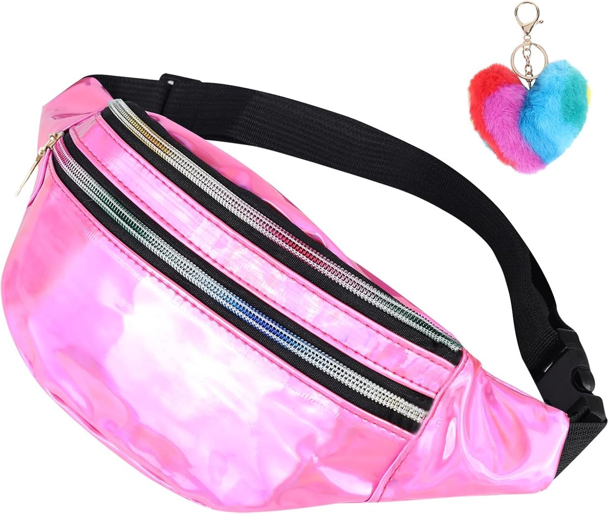 Heuptas dames - zilver glitter - waterafstotend - ideaal voor festivals - ShopVlot