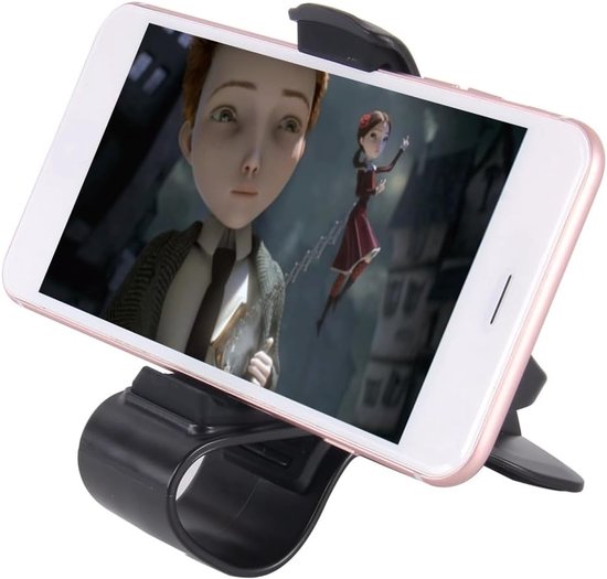 Navigatie Dashboard Mobiele Telefoonhouder Clip voor Tecno Phantom X (2021) - Zwart — afbeelding 2