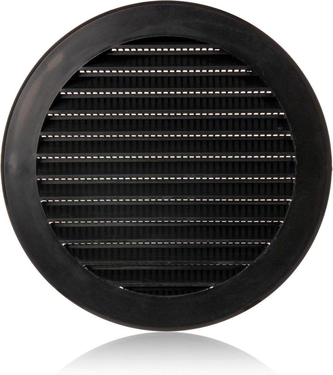125mm Kunststof Ventilatierooster met Anti-insectengaas - Zwart Ventilatieroosterafdekking - Rooster voor Ventilatie