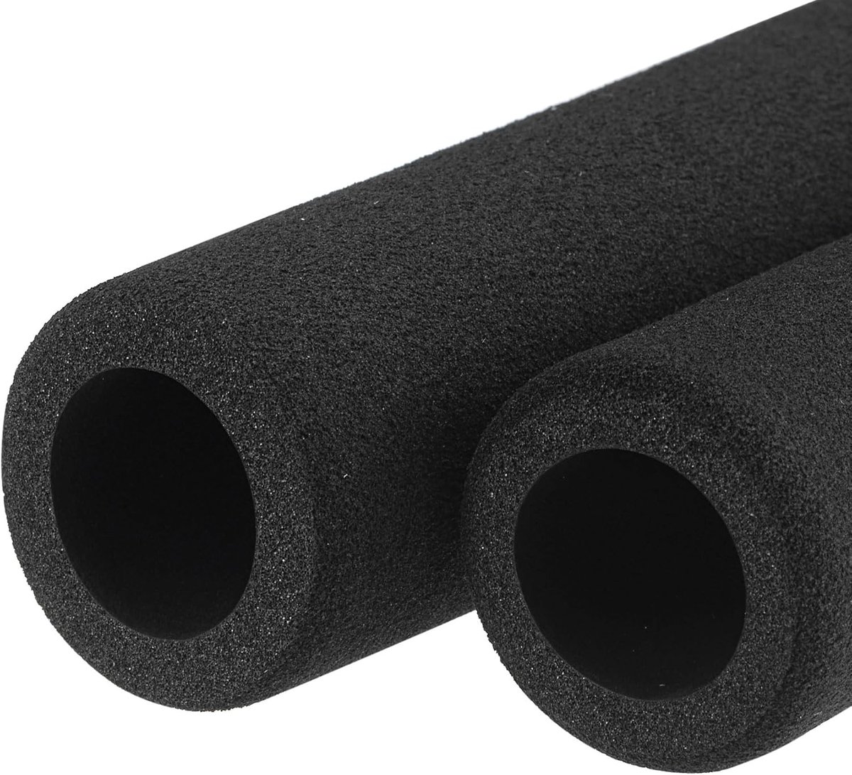 Map 2 stuks schuimstof greep buis anti-slip handgreep fitnessgereedschap 17 mm binnendiameter 5 mm wanddikte 116 mm lengte zwart