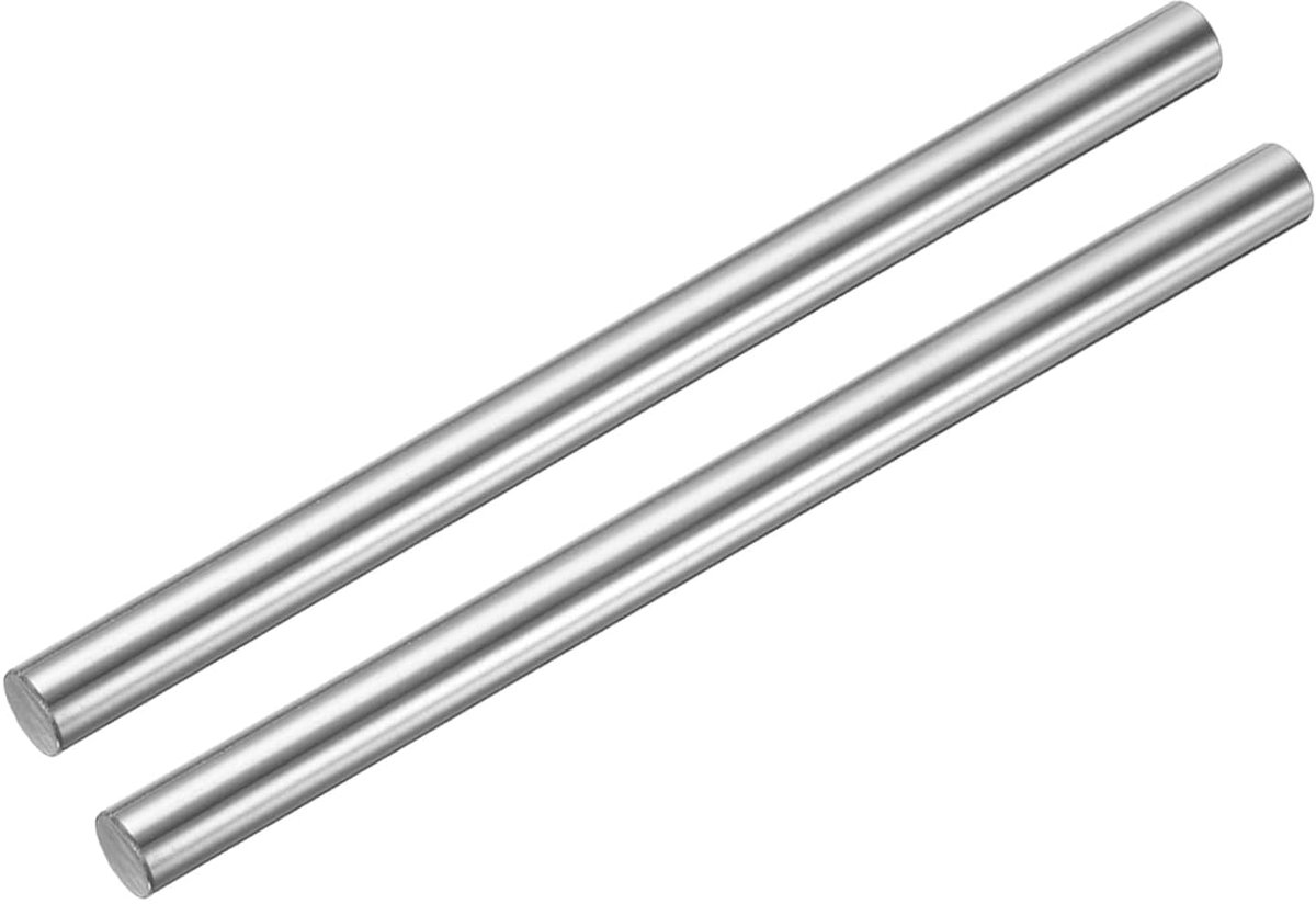 2 stuks lineaire geleidingsstang 10 mm x 100 mm (0.394" x 3.94") van verchroomd gehard staal, metrische schacht voor lineaire rail voor 3D-printers, CNC-machine