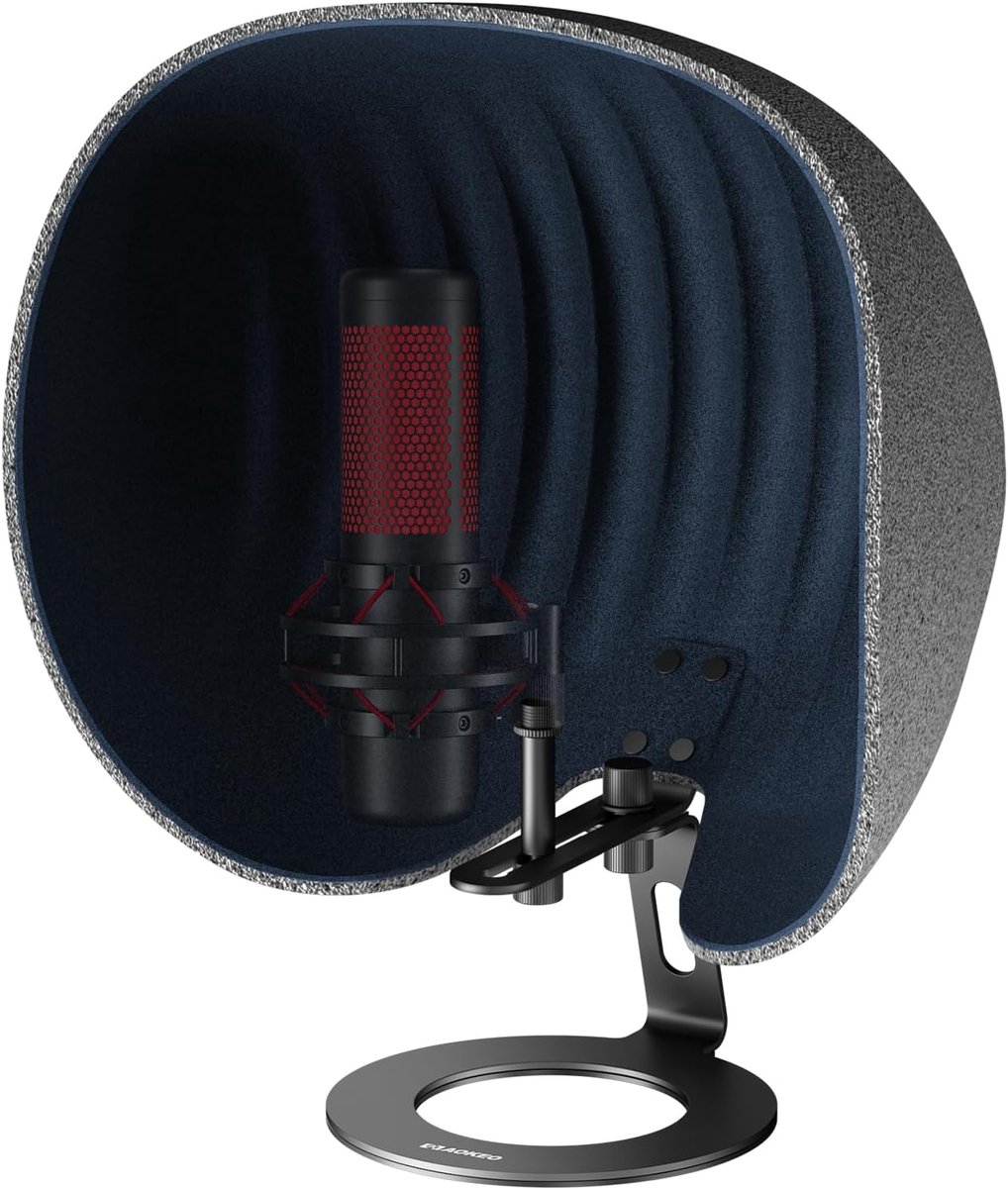 Shield, Aokeo Professional Microfoon Shield, Opvouwbaar Verstelbaar Mic Isolator Panel, Voor Elke Condensator Microfoon Opname Apparatuur Studio