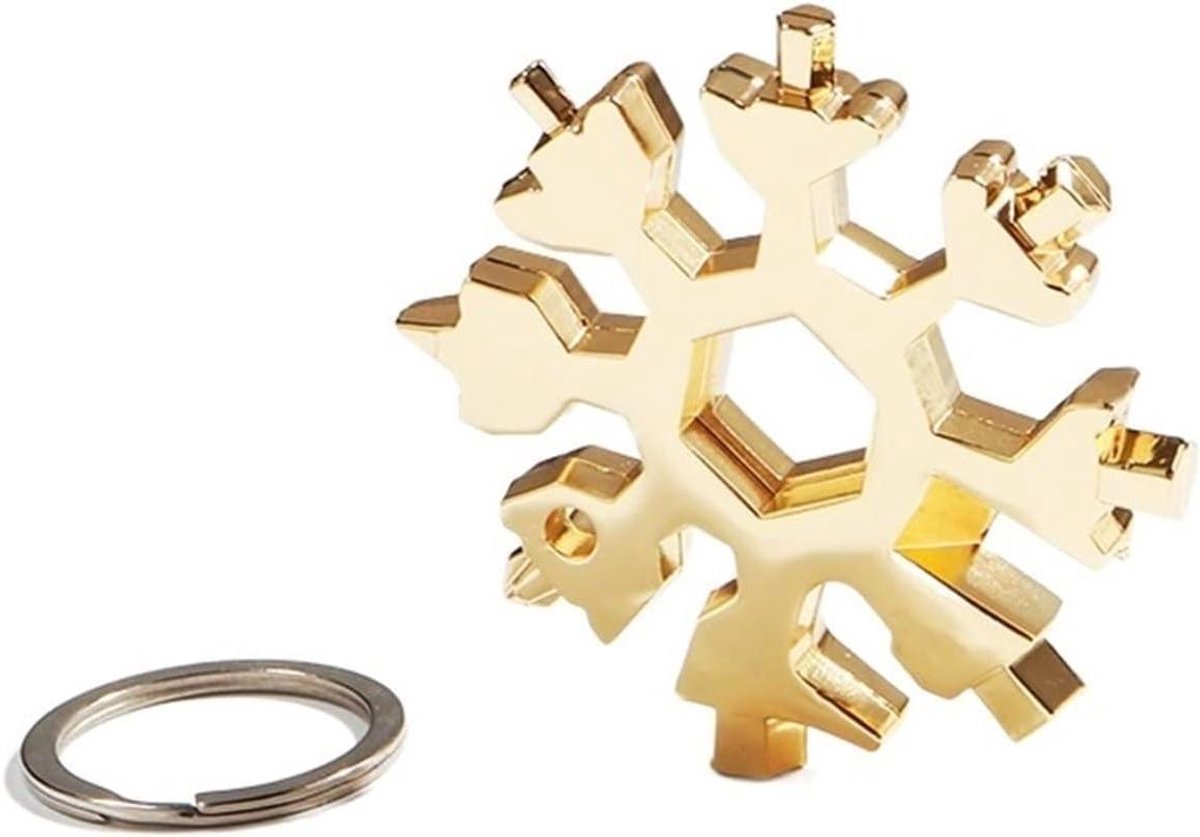 Multitool Sleutel - Tool Card - Reparaties Uitvoeren - 18 Functies - Compact Formaat - Zilver