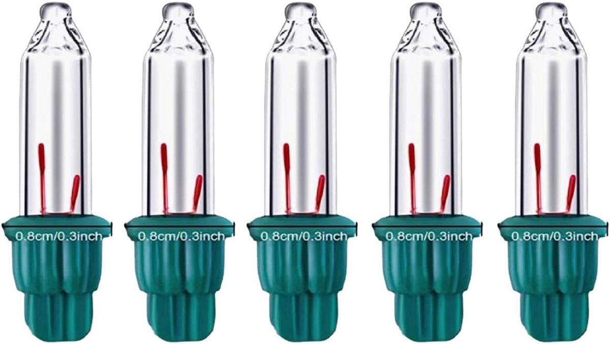 Reservelamp/voor minilichtsnoer, gloeilamp, 12 V, 1,14 W 0,08 A, blister/steekfitting, warm wit voor 10 branders (5)