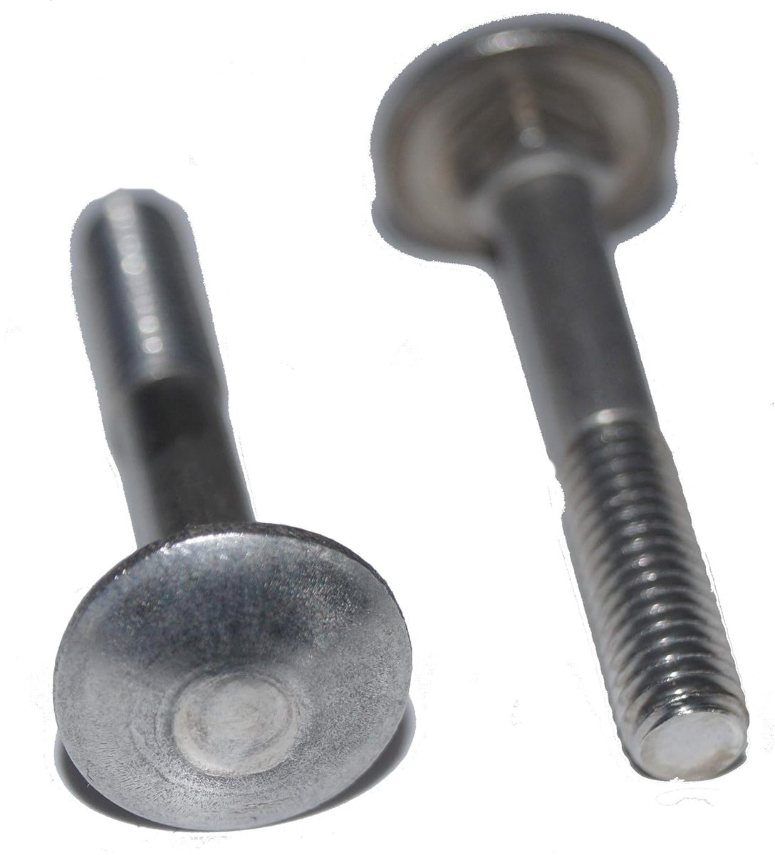 M5x18 10 stuks platte schroeven met vierkante aanzet DIN 603 A2 roestvrij staal