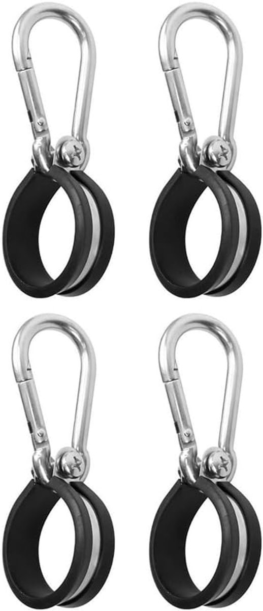 gekussende slangklemmen met gesp, 4 stuks kabeldraadclips, draadtouw slang ophangen voor garage, huis en werkplaats, 40mm binnendiameter