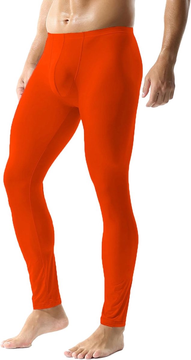 Lange onderbroek voor heren, met zachte band, transparante broek, ondergoed, panty's, leggings