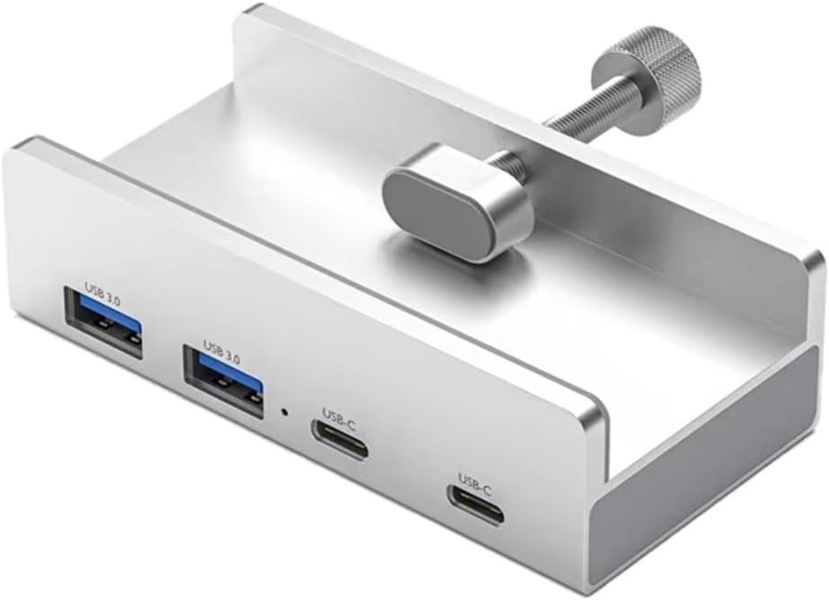 HUB USB 3.2 4 Ports 3.2 Aluminum Power Supply Adapter Splitter USB 3.2 Clip Multi Hub 10G Accessories PC Hub, A - ShopVlot