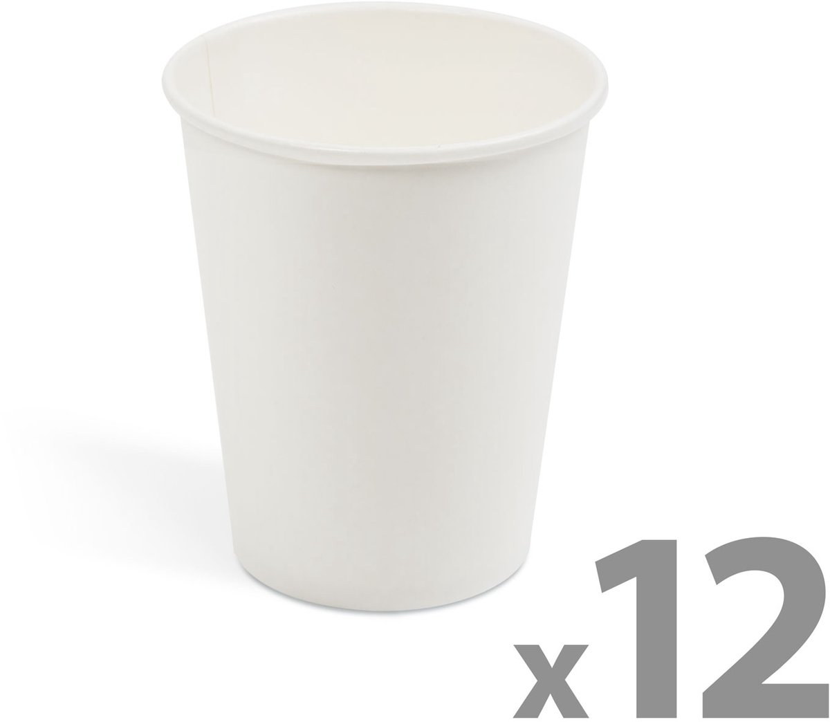 Papieren beker - wit - 2,5 dl - 12 stuks / pak 1 Stuks [58237A]